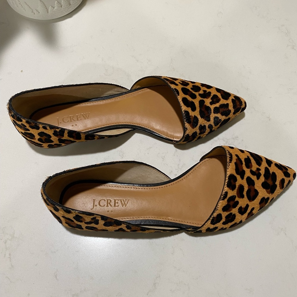 J. CREW Animal Print Flats
